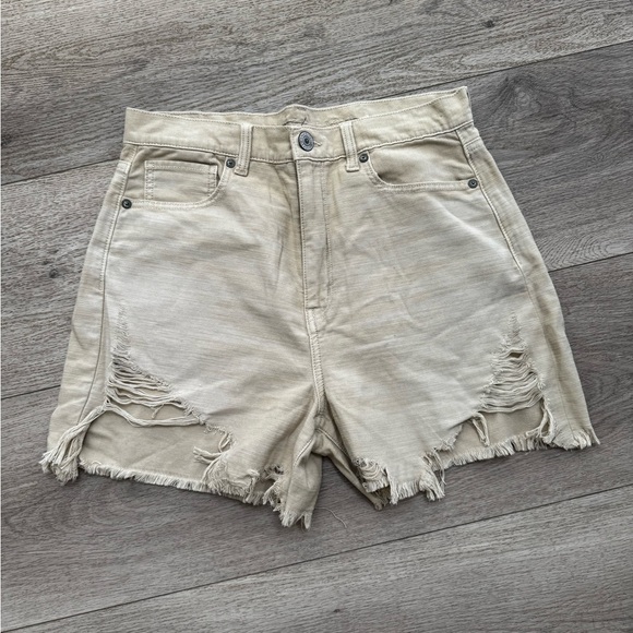 American Eagle Highest Rise Mom Short Denim Size 8 - Picture 2 of 4